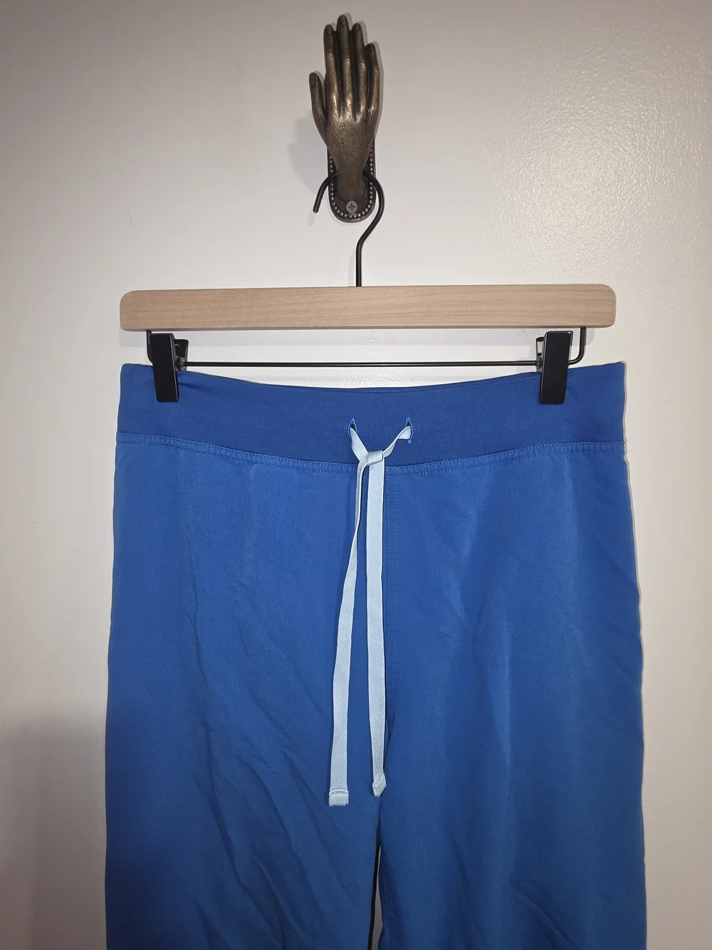 Figs Royal Blue Livingston High-Rise Straight-Leg Scrub Pants Women's Size Small